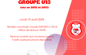 Reprise Groupe U13